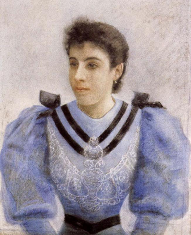 Federico zandomeneghi Portrait of a Girl oil painting picture